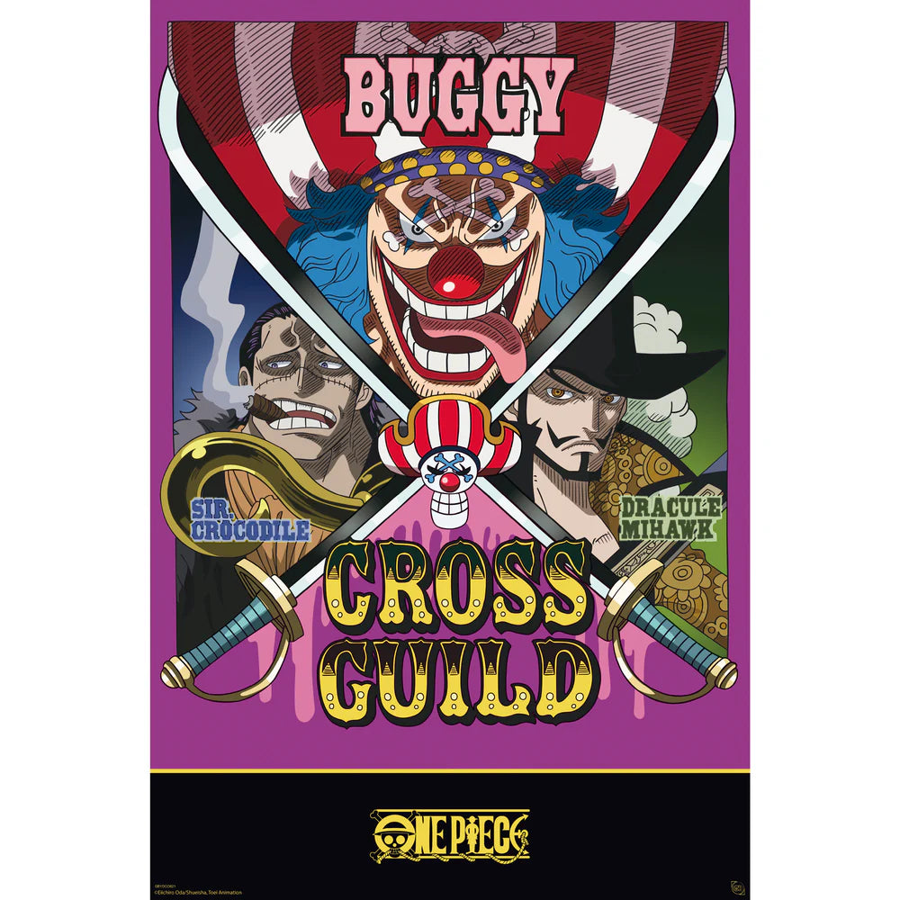 One Piece Poster Cross Guild - Anime Wanddeko (91,5 × 61 cm)