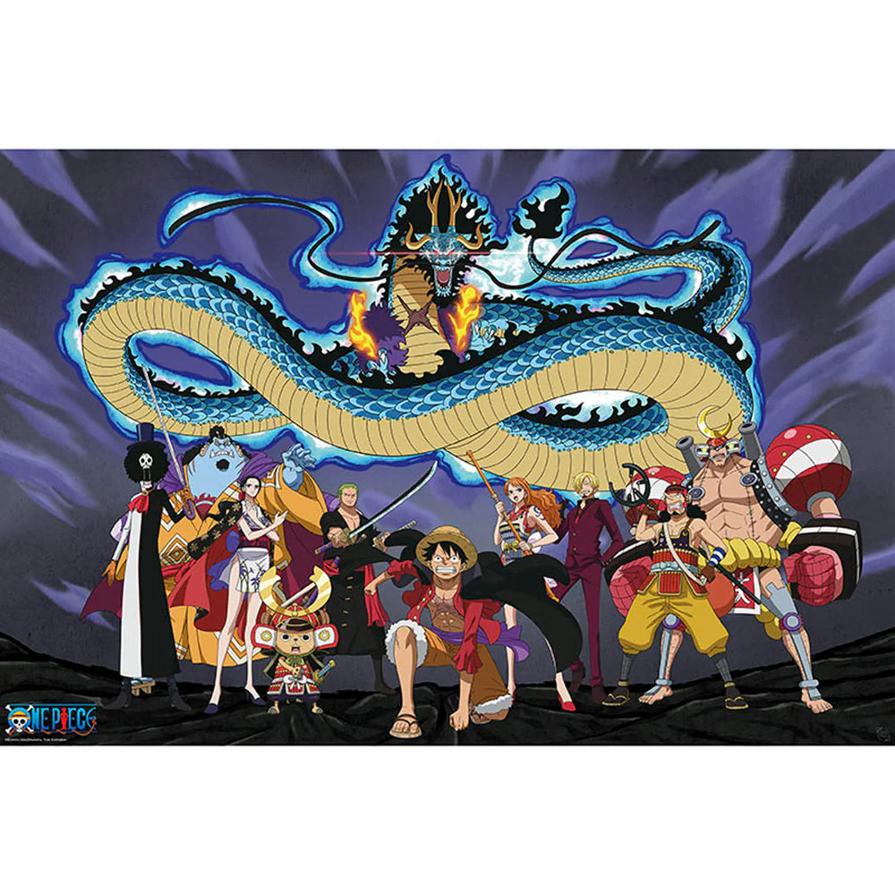 One Piece Die Crew gegen Kaido - Anime Wanddeko (91,5 × 61 cm)