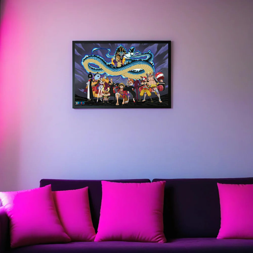 One Piece Die Crew gegen Kaido - Anime Wanddeko (91,5 × 61 cm)