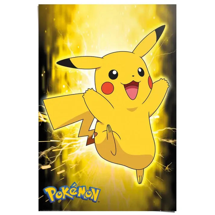 Pokémon Poster Pikachu - Anime Wanddeko (91,5 × 61 cm)