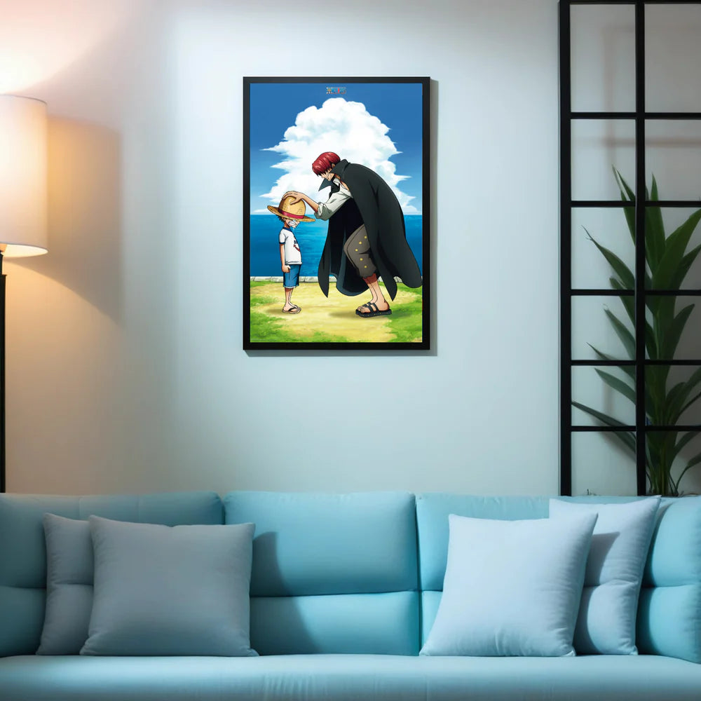 One Piece Poster Shanks & Luffy - Anime Wanddeko (91,5 × 61 cm)