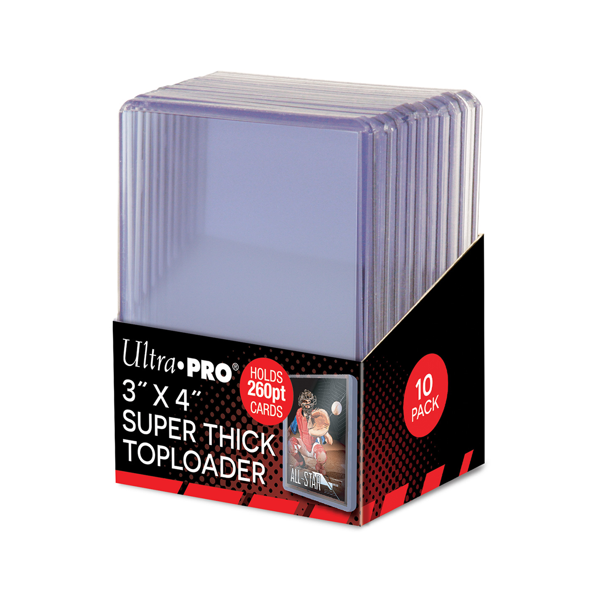 Ultra PRO 3" X 4" Super Thick 260PT Toploader 10ct